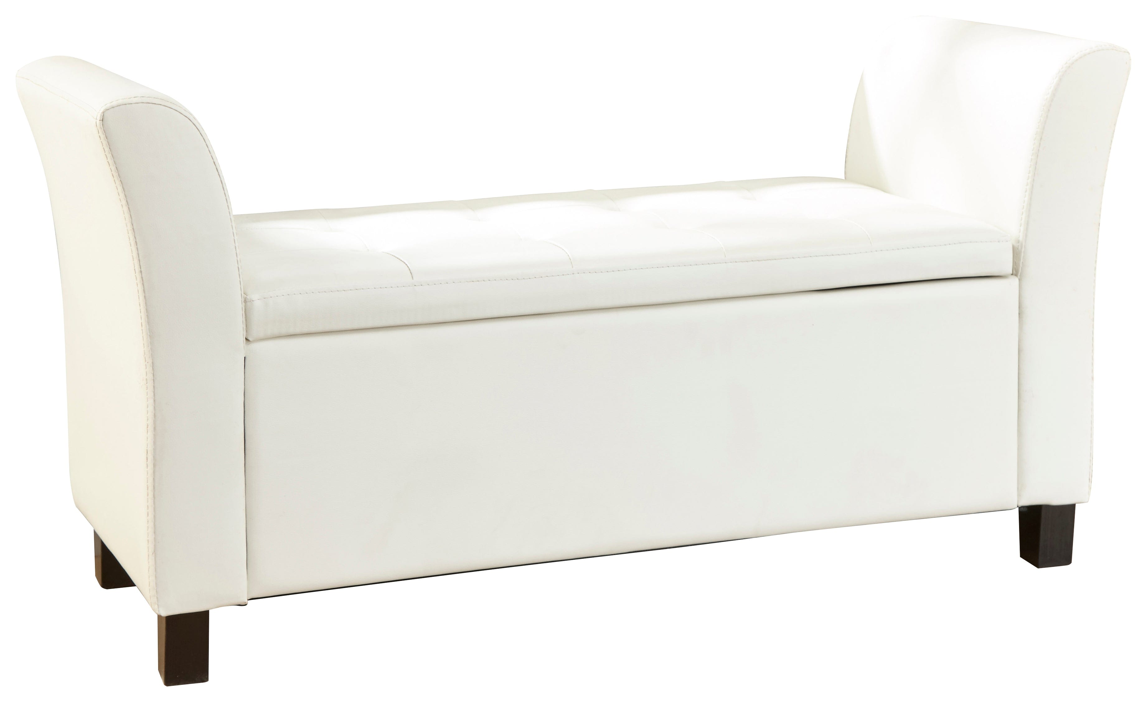 GFW Window Seat Verona Window Seat White Pu Bed Kings