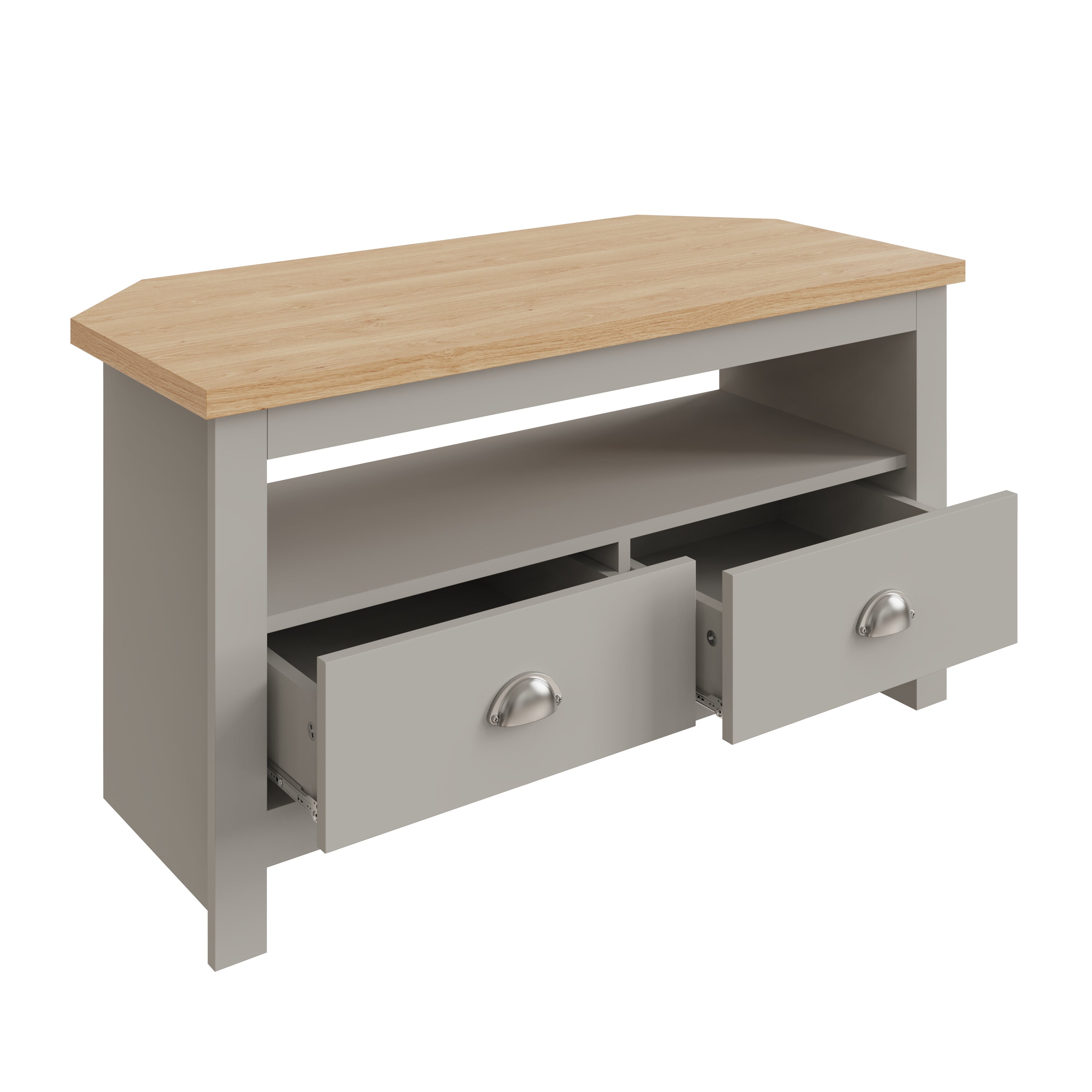Lancaster Corner TV Unit Grey