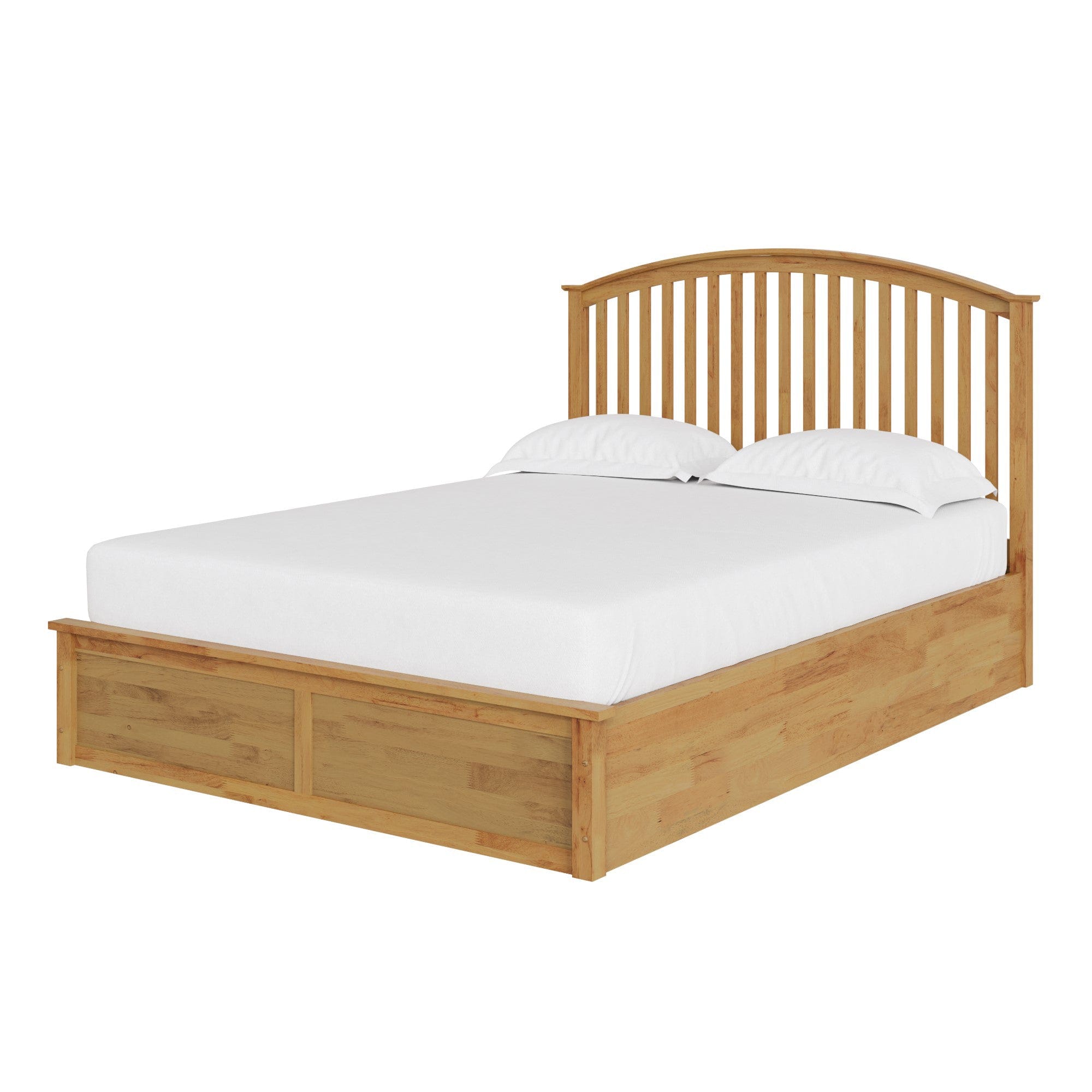 GFW Wood Bed Madrid Wooden Ottoman Bed Oak Bed Kings