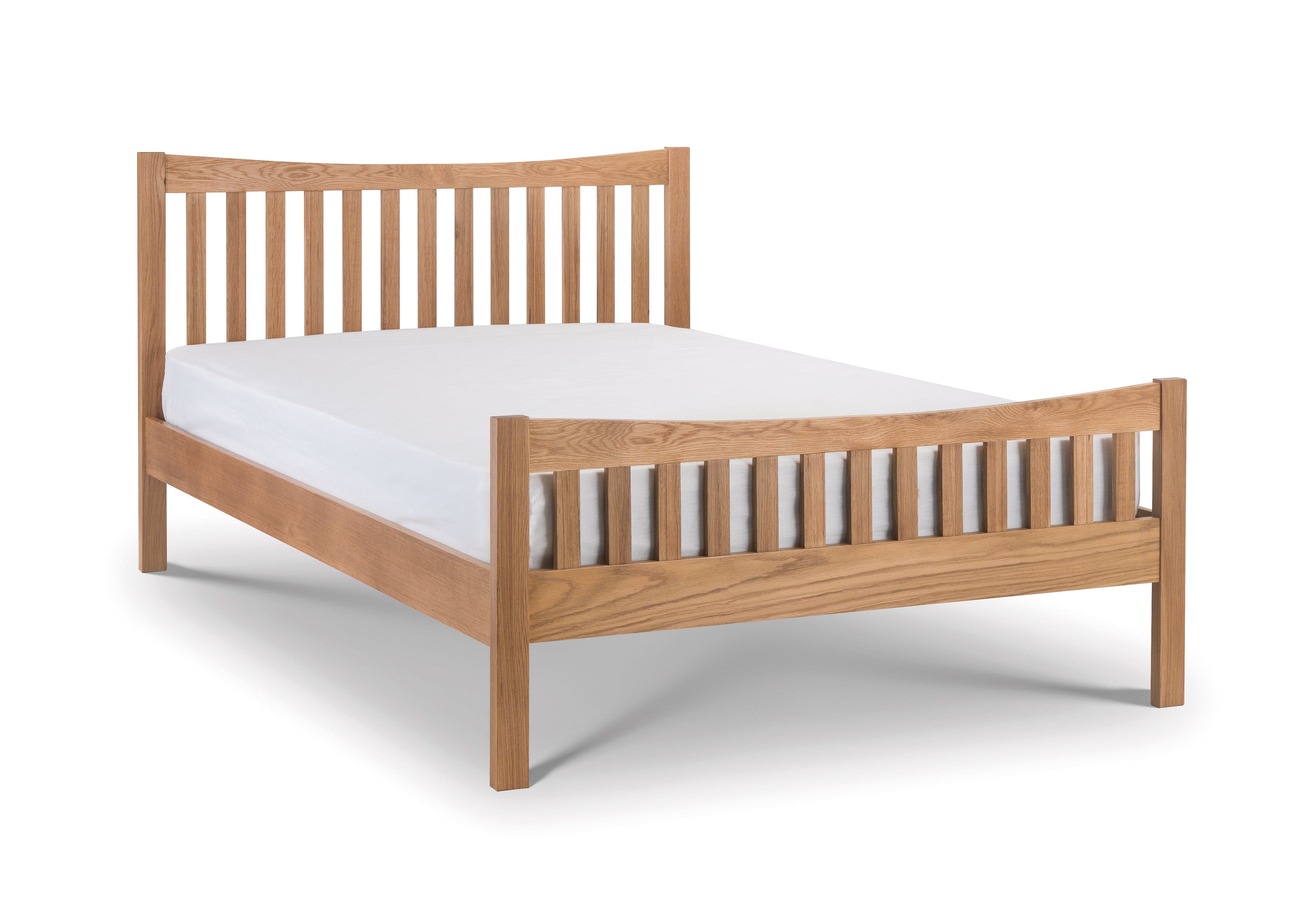 Julian Bowen Wood Bed Bergamo Oak Bed - Wood - Natural Oak Bed Kings