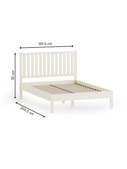 Julian Bowen Wood Bed Coxmoor Bed - Ivory and Oak Bed Kings