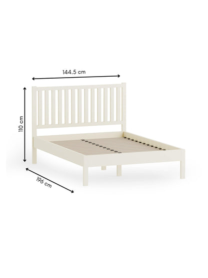 Julian Bowen Wood Bed Coxmoor Bed - Ivory and Oak Bed Kings