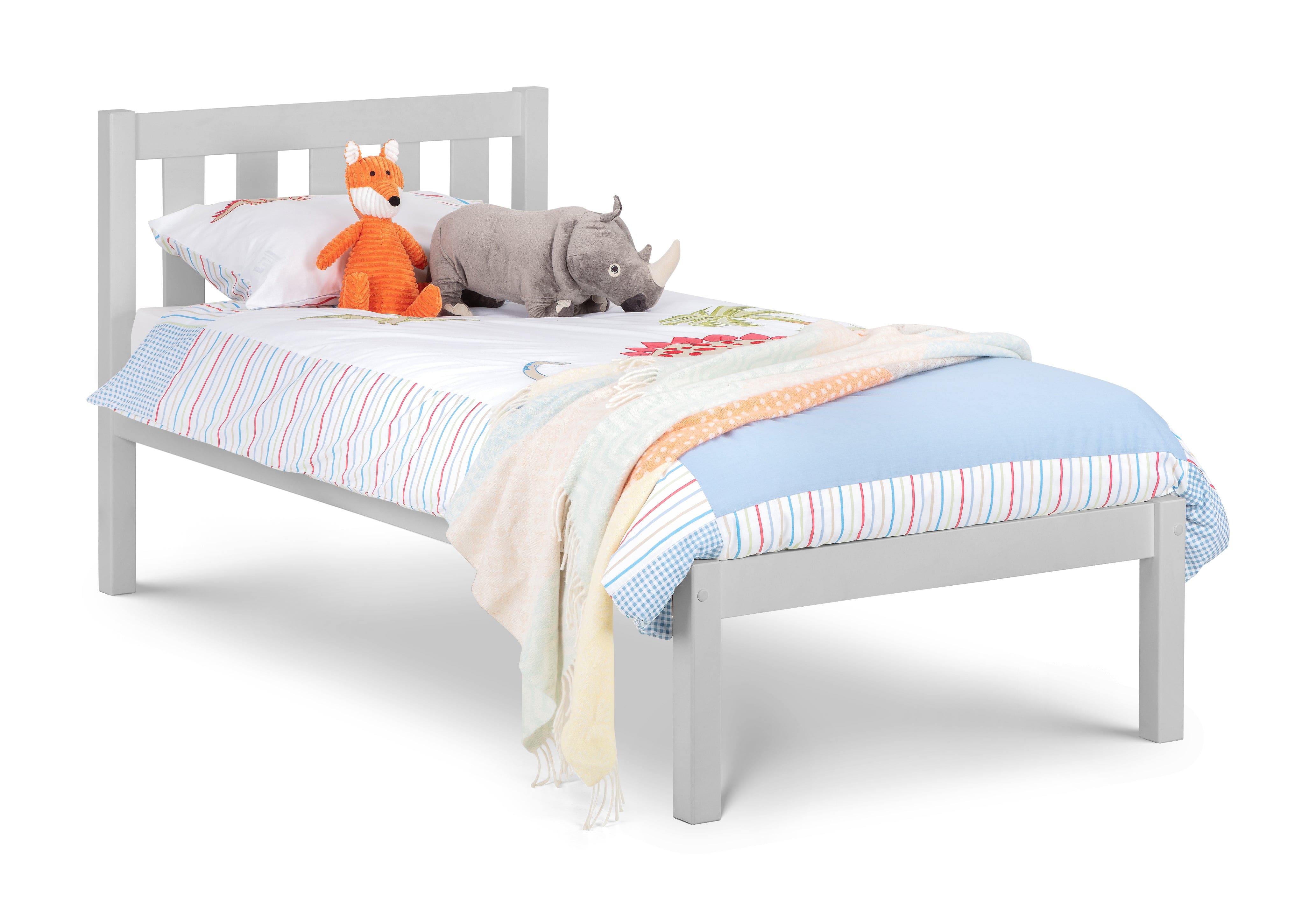 Julian Bowen Wood Bed Luna Bed 90Cm Dove Grey Bed Kings