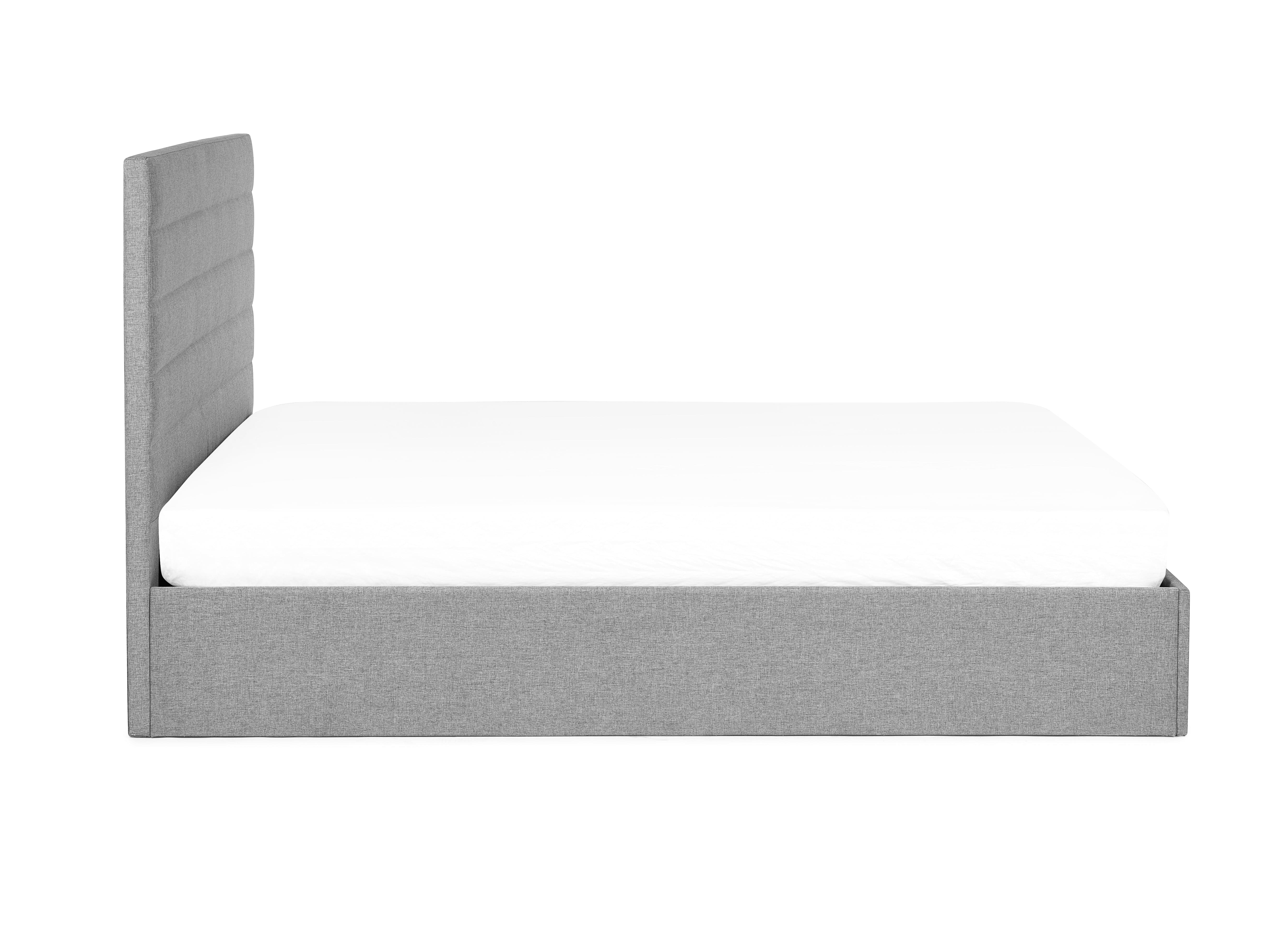 Julian Bowen Wood Bed Merida Lift Up Storage Bed - Grey Bed Kings