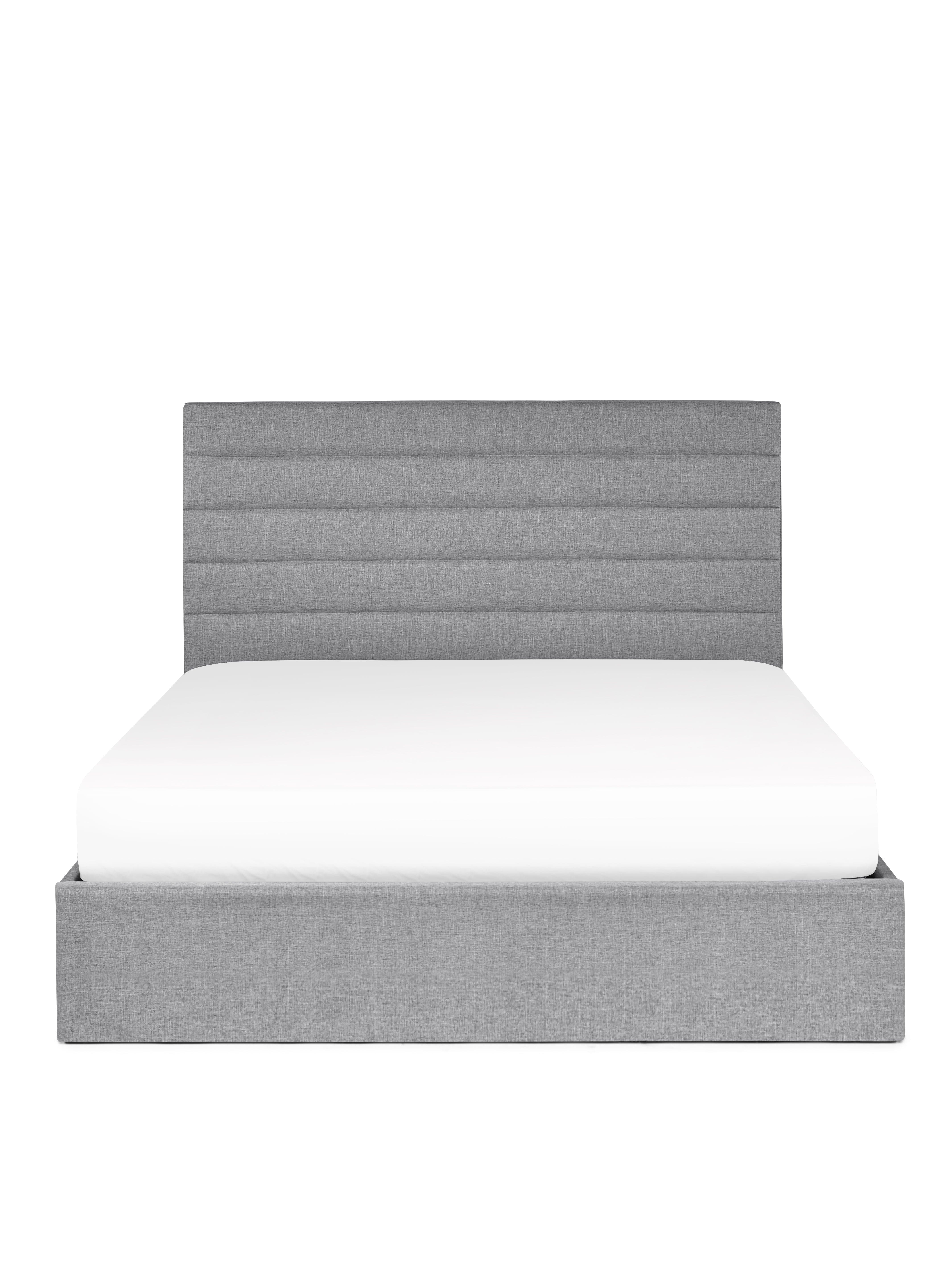 Julian Bowen Wood Bed Merida Lift Up Storage Bed - Grey Bed Kings