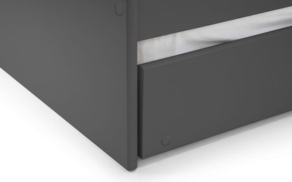 Julian Bowen Wood Bed Single 90cm 3ft Elba Day Bed - Anthracite Bed Kings