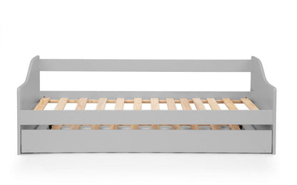 Julian Bowen Wood Bed Single 90cm 3ft Elba Day Bed - Dove Grey Bed Kings