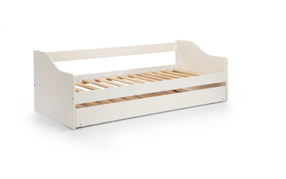 Julian Bowen Wood Bed Single 90cm 3ft Elba Day Bed - Surf White Bed Kings