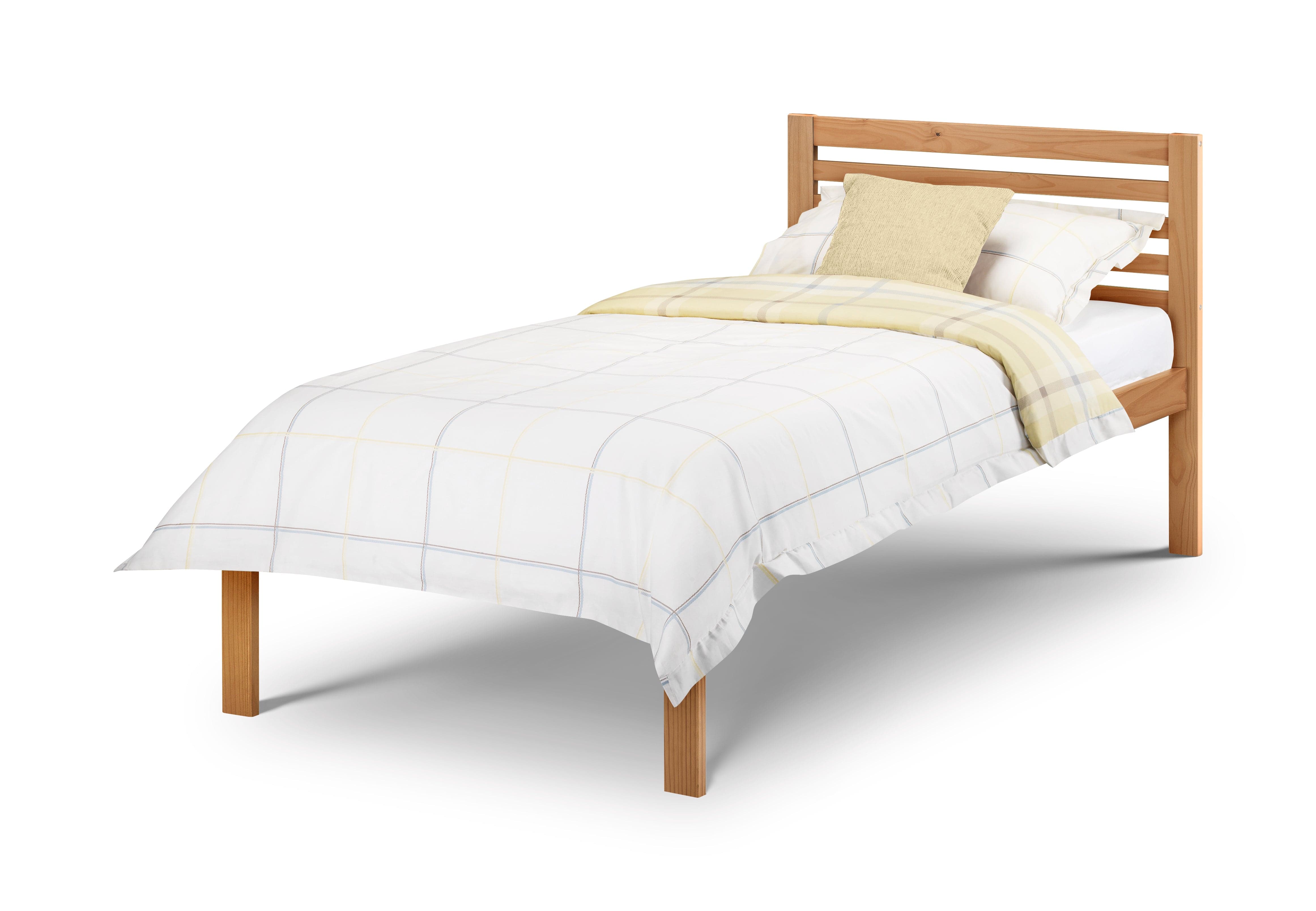 Julian Bowen Wood Bed Single 90cm 3ft Slocum Bed Antique Pine - Wood - Antique Pine Bed Kings