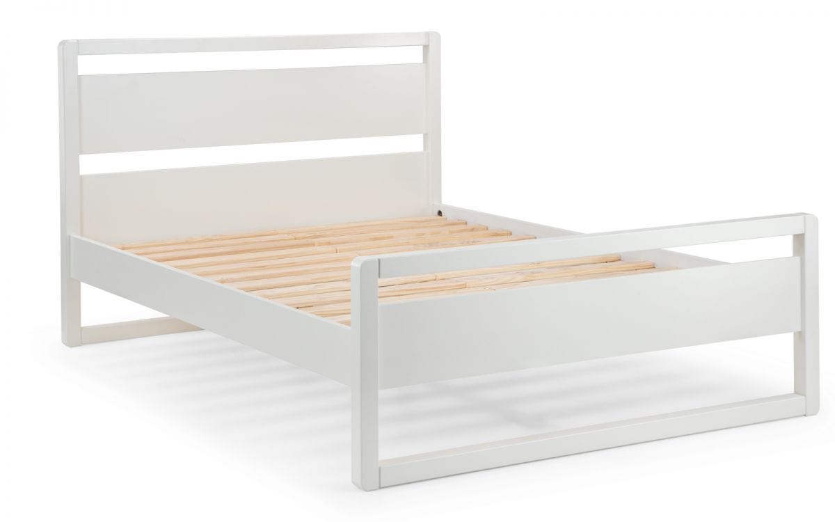 Julian Bowen Wood Bed Venice Bed - Surf White Bed Kings