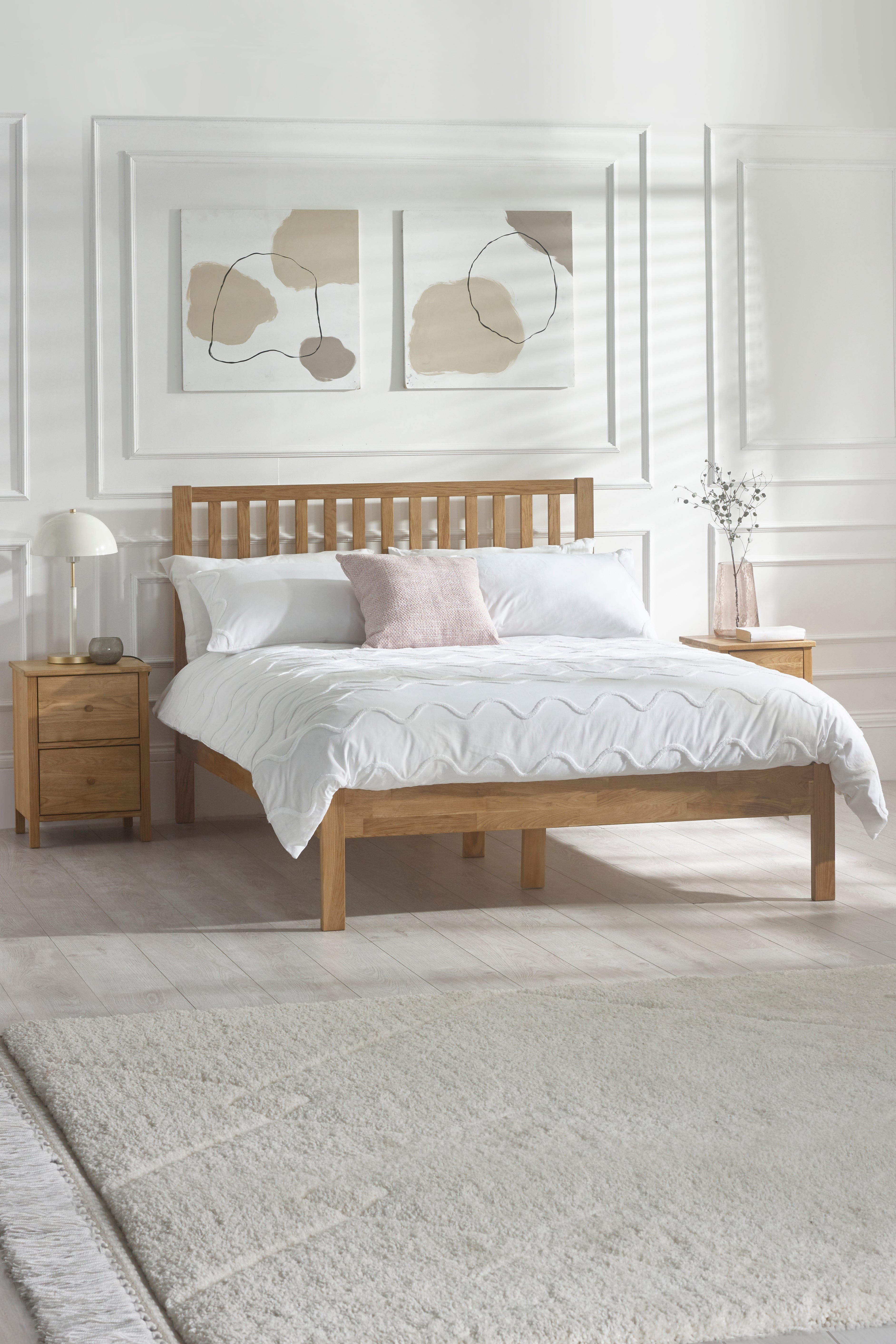 Julian Bowen Wooden Beds Coxmoor Bed - Oak Bed Kings