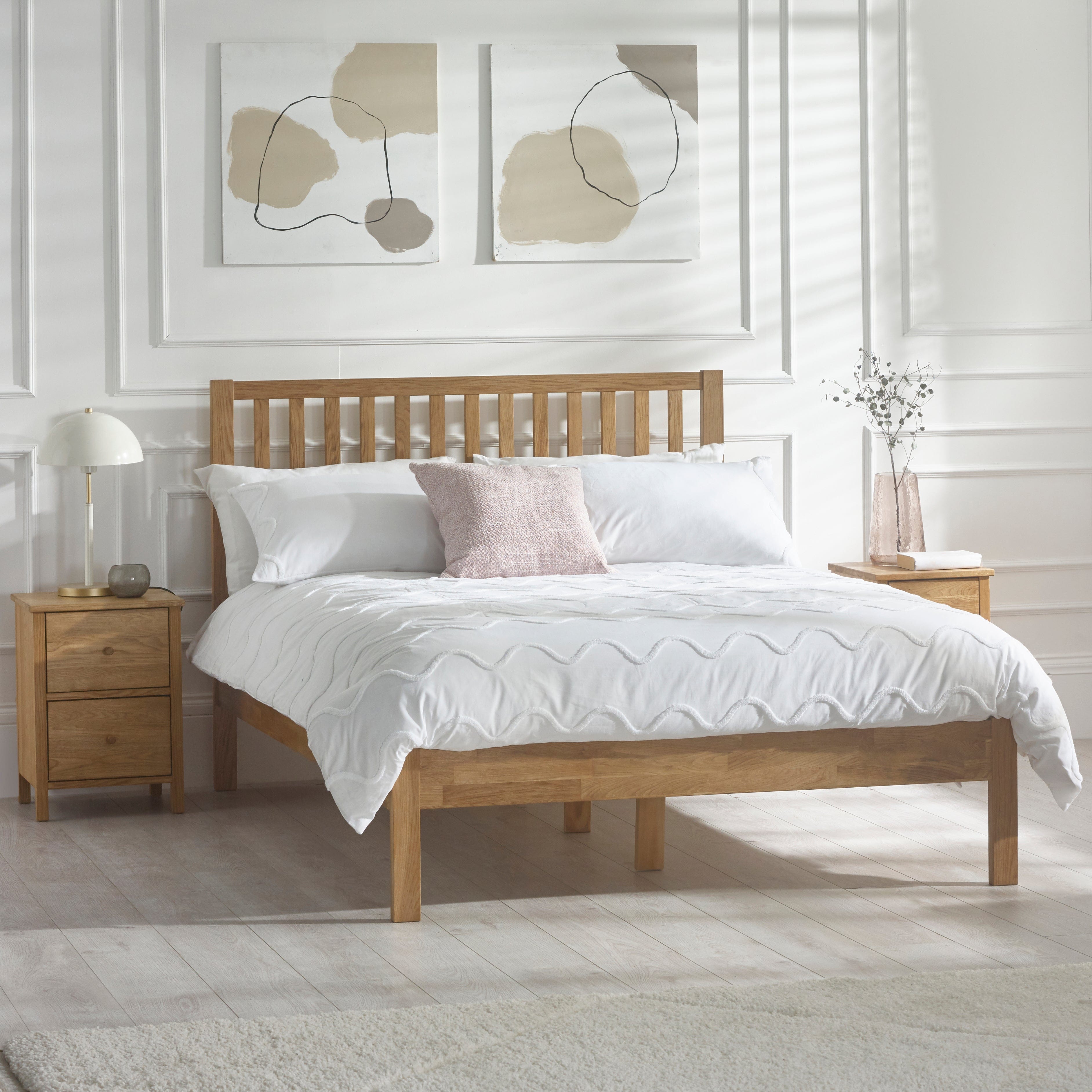 Julian Bowen Wooden Beds Coxmoor Bed - Oak Bed Kings