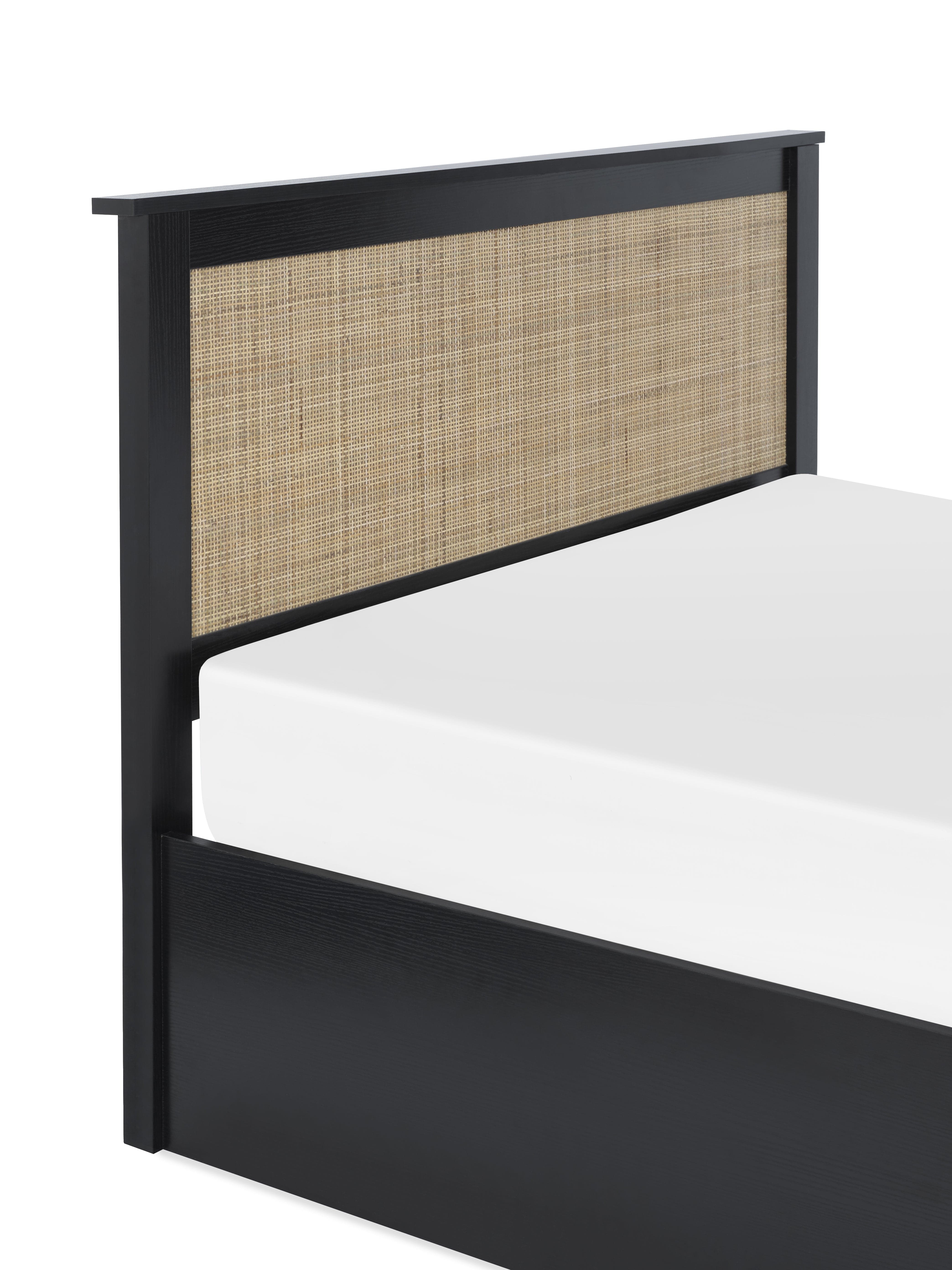 Julian Bowen Wooden Beds Padstow Ottoman Storage Bed - Black Bed Kings