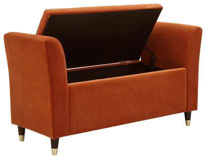 Genoa Window Seat Russet Fabric