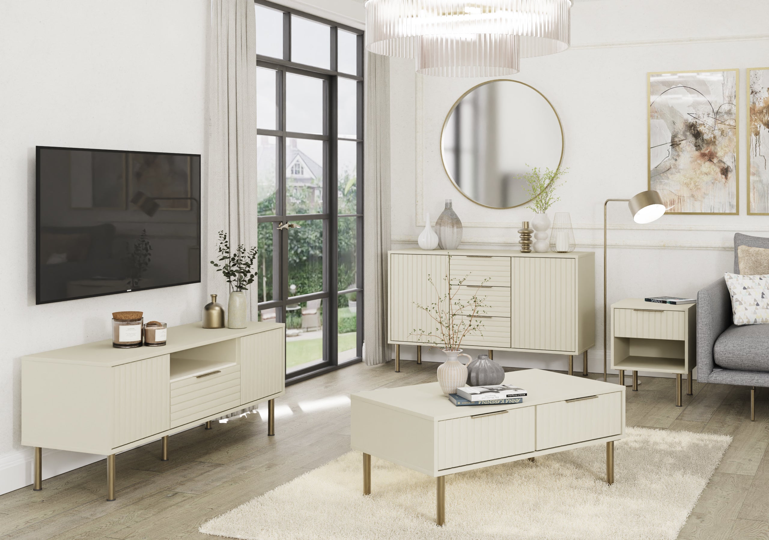 Nervata Sideboard Ivory