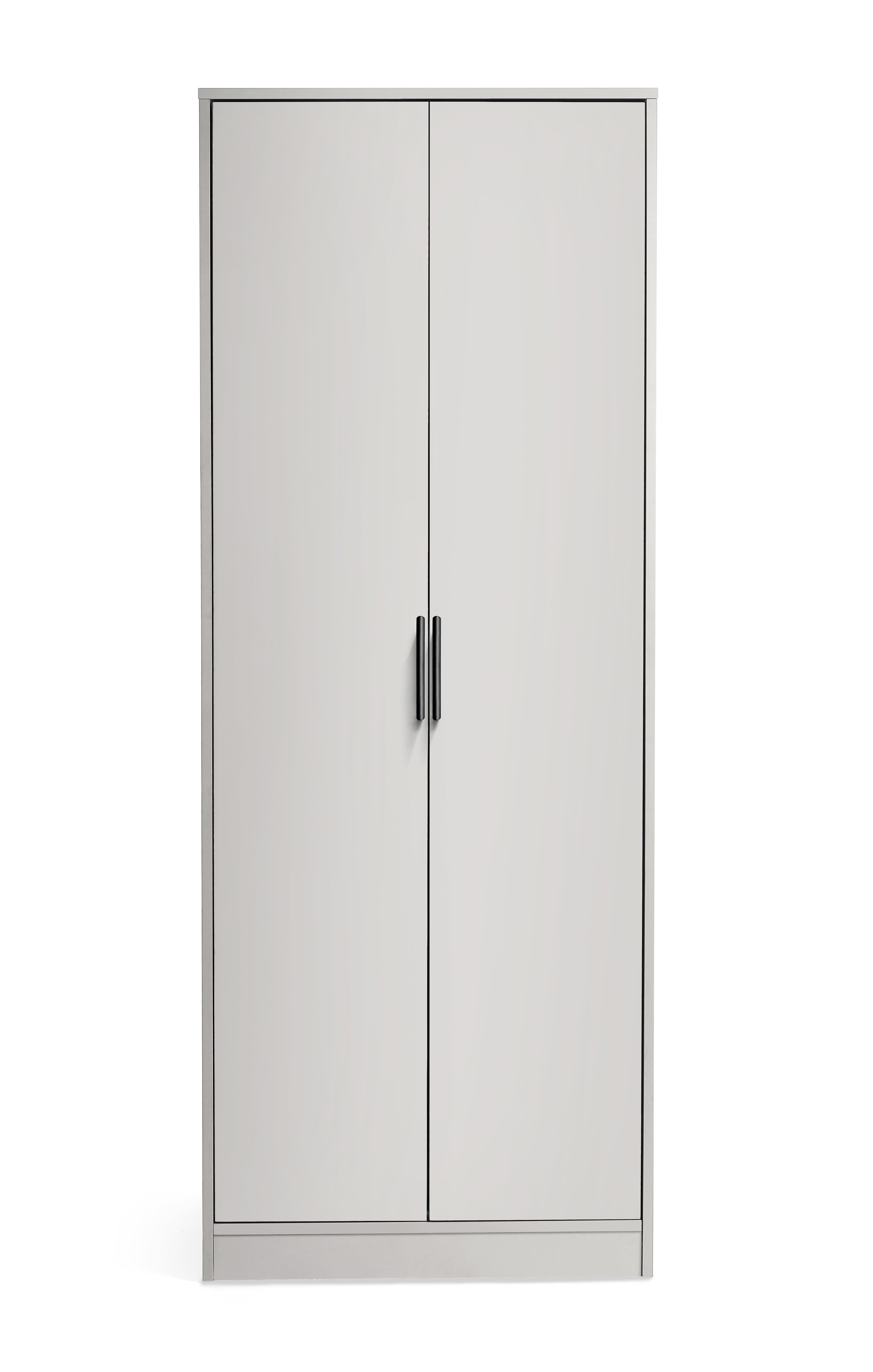 Alba 2 Door Wardrobe - Silk Grey