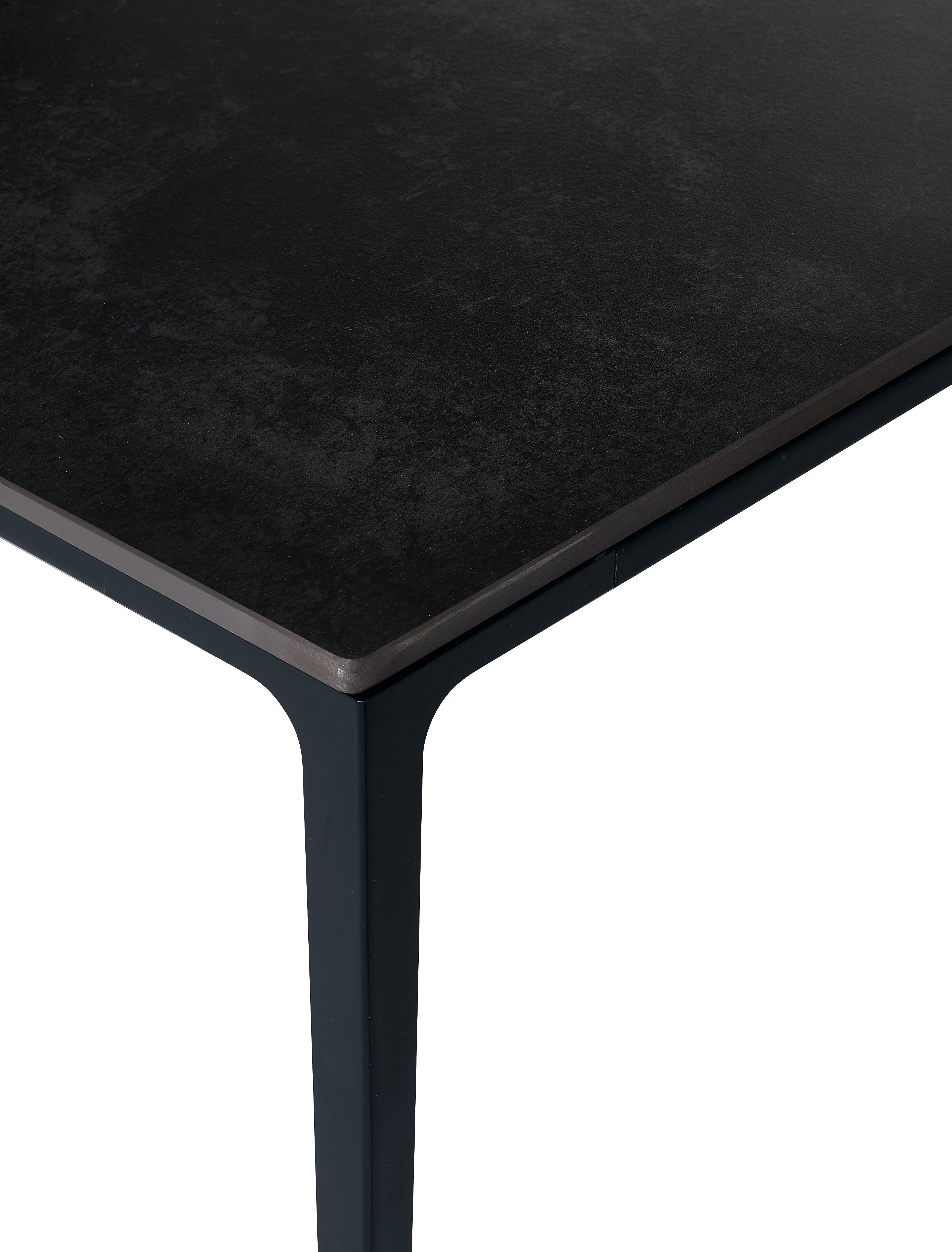 Miami Rectangular Stone Top Dining Table - Slate Grey