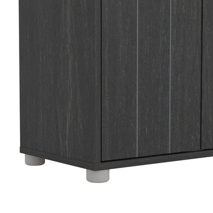 Bideford Tall Shoe Cabinet Rustick Black Oak