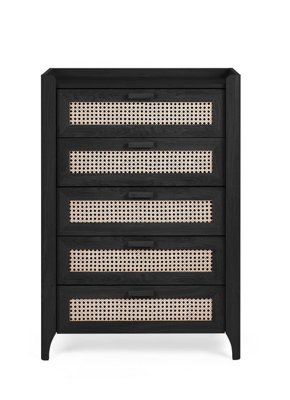 Sydney 5 Drawer Chest - Black Ash