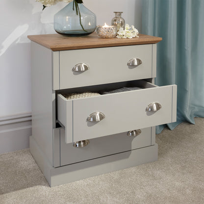 Kendal 3 Drawer Chest Grey