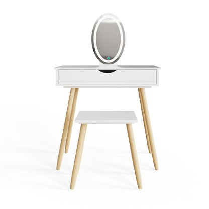 Signy Led Dressing Table With Stool
