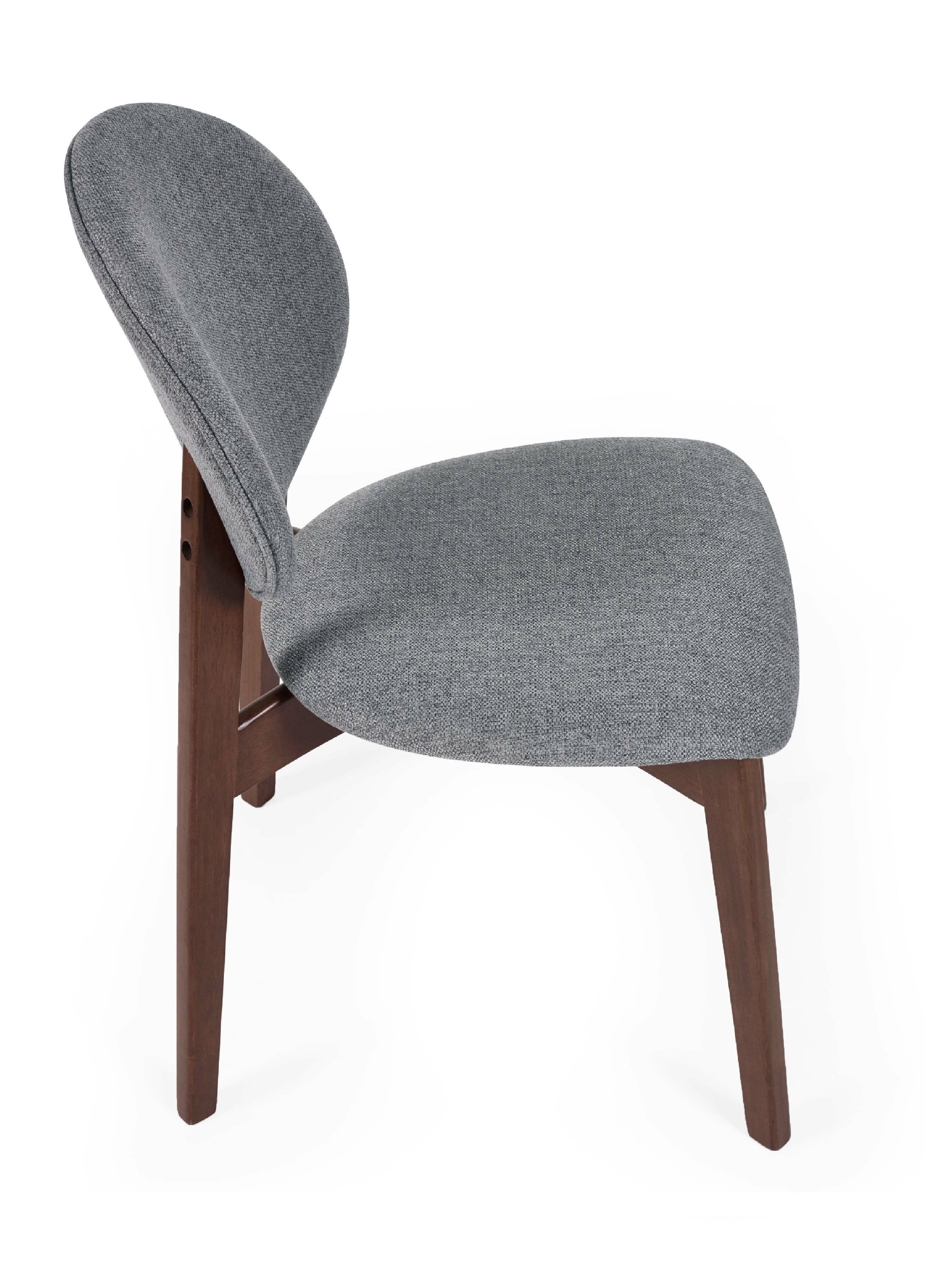 Artemis Walnut and Grey Dining Chairs (Set of 2)