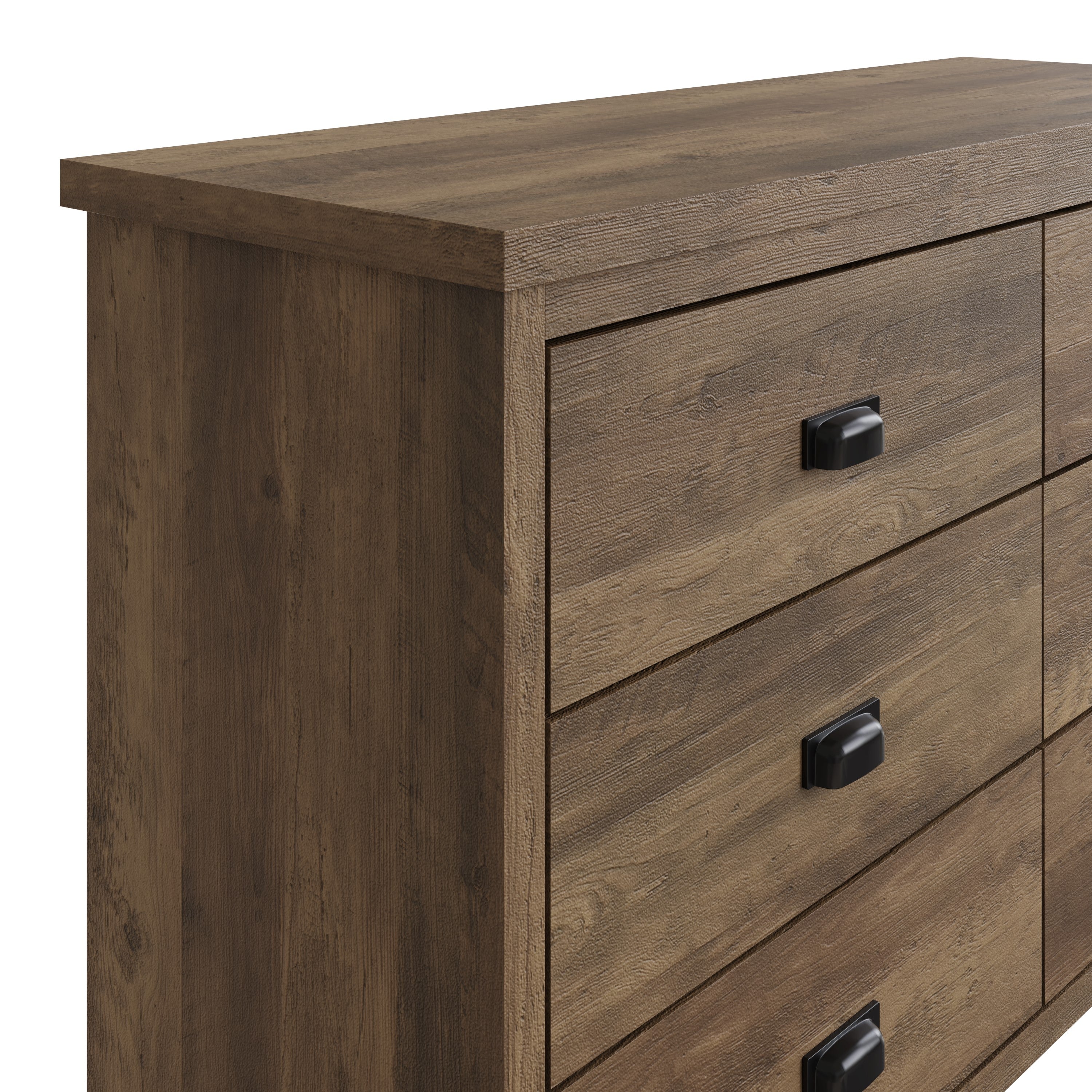 Boston 3+3 Drawer Chest Knotty Oak