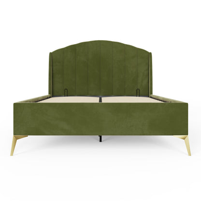 Pettine End Lift Ottoman Bed - Green