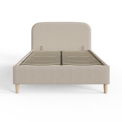 Florence Boucle Ottoman Bed Natural Stone