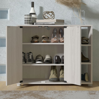 Bideford Shoe Cabinet Warm Grey Oak