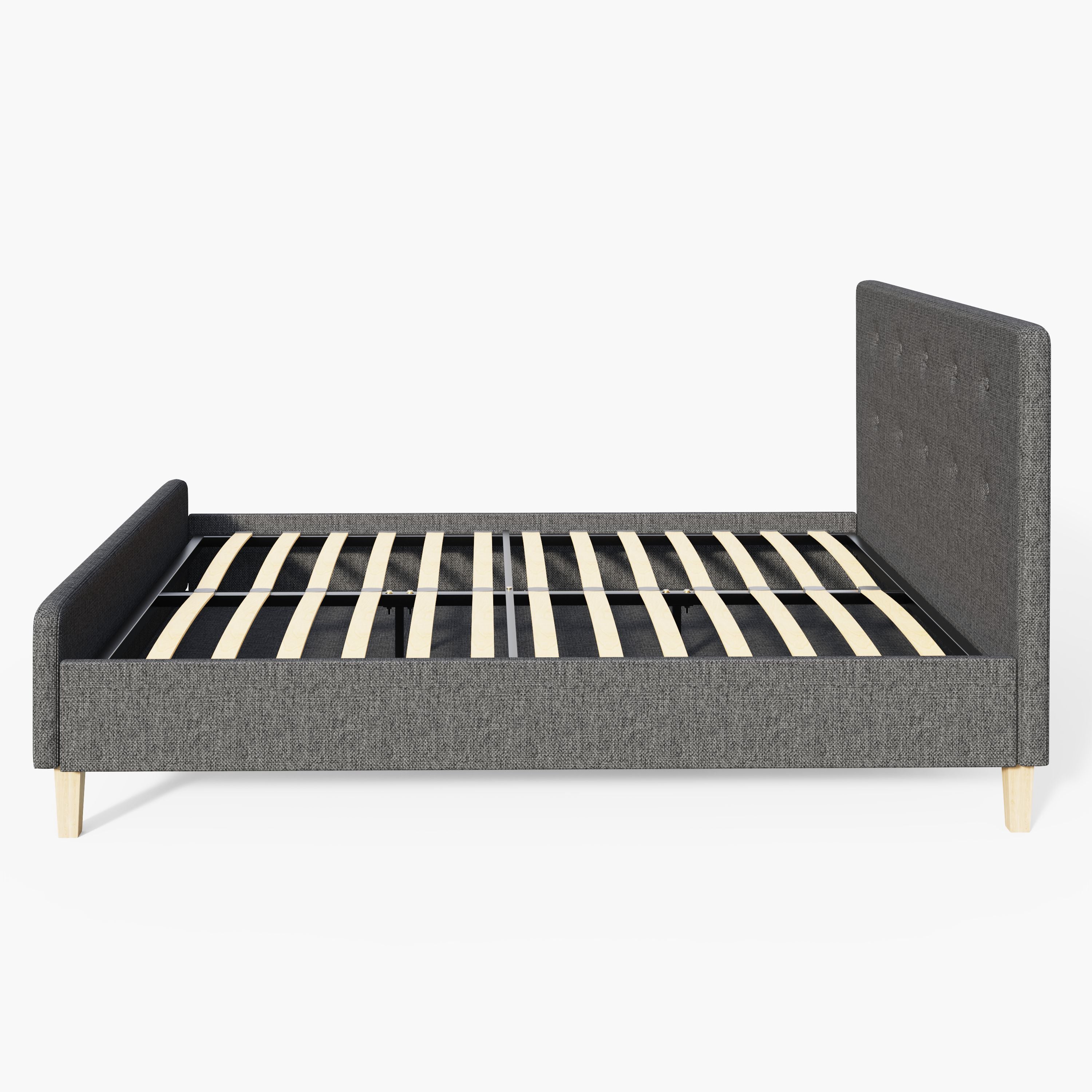 Ashbourne Fabric Upholstered Bed Grey