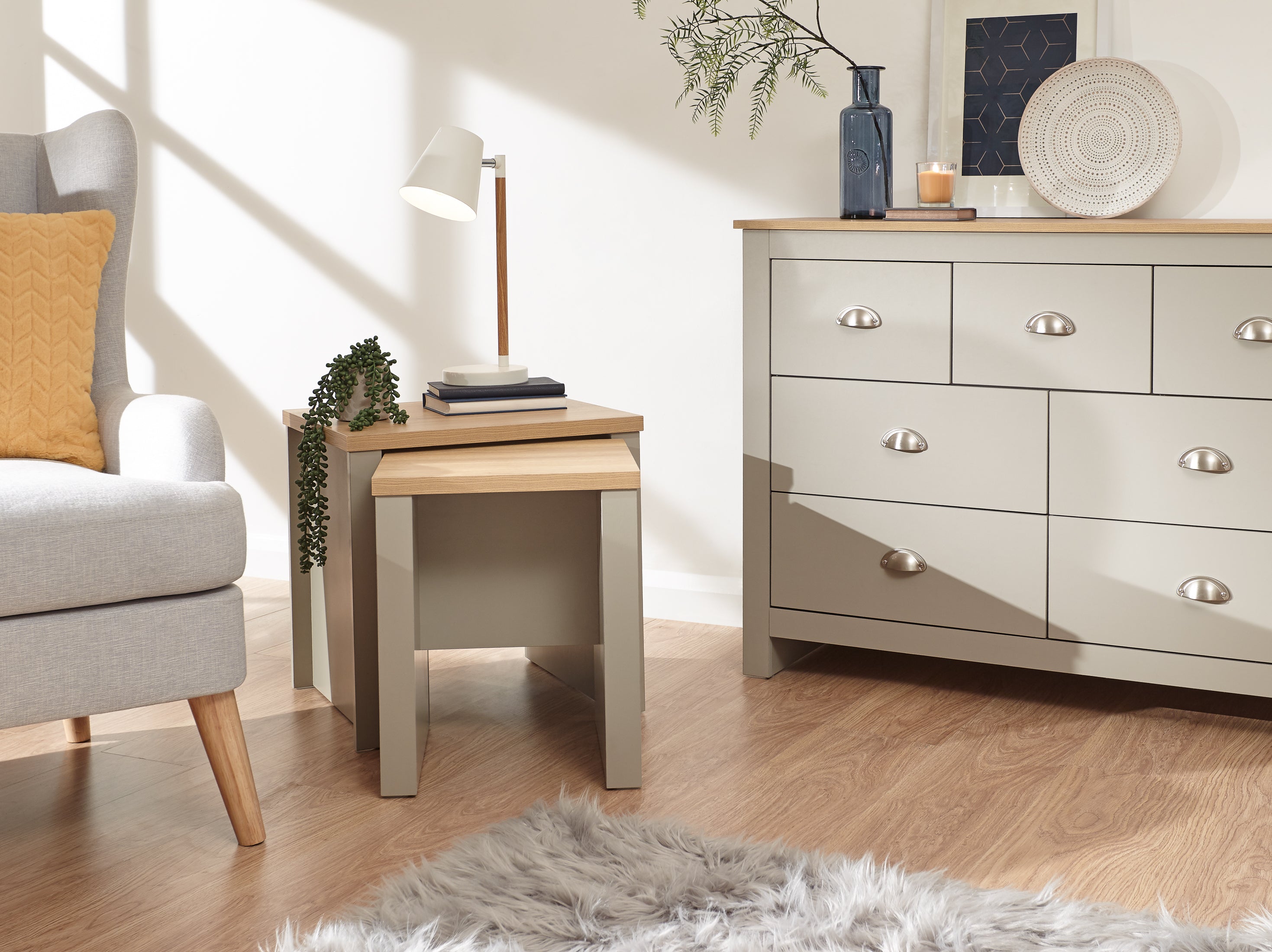 Lancaster Nesting Tables Grey