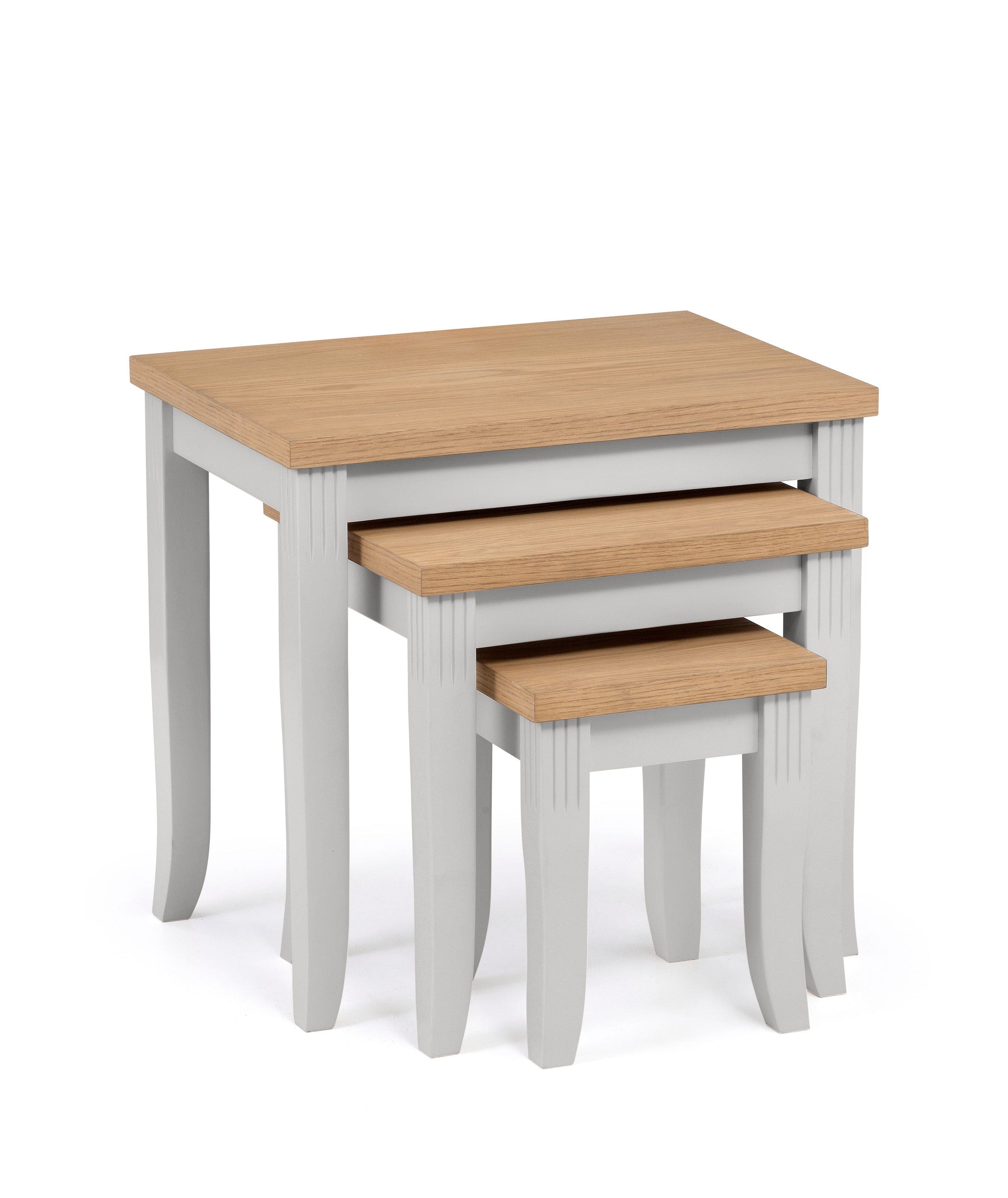 Davenport Oak/Elephant Grey Nest Of Tables