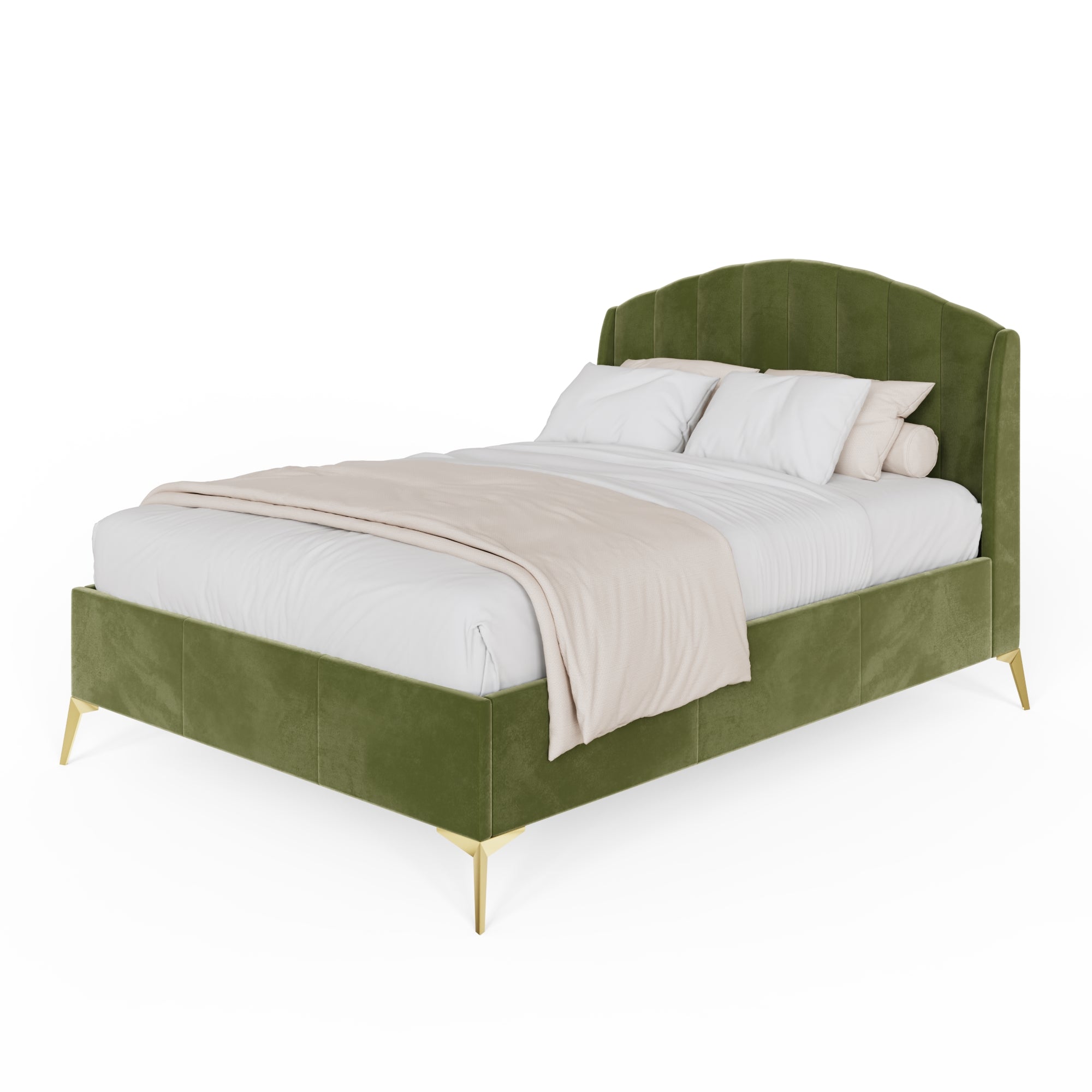 Pettine End Lift Ottoman Bed - Green
