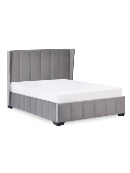 Katie Bed Frame - Grey Velvet