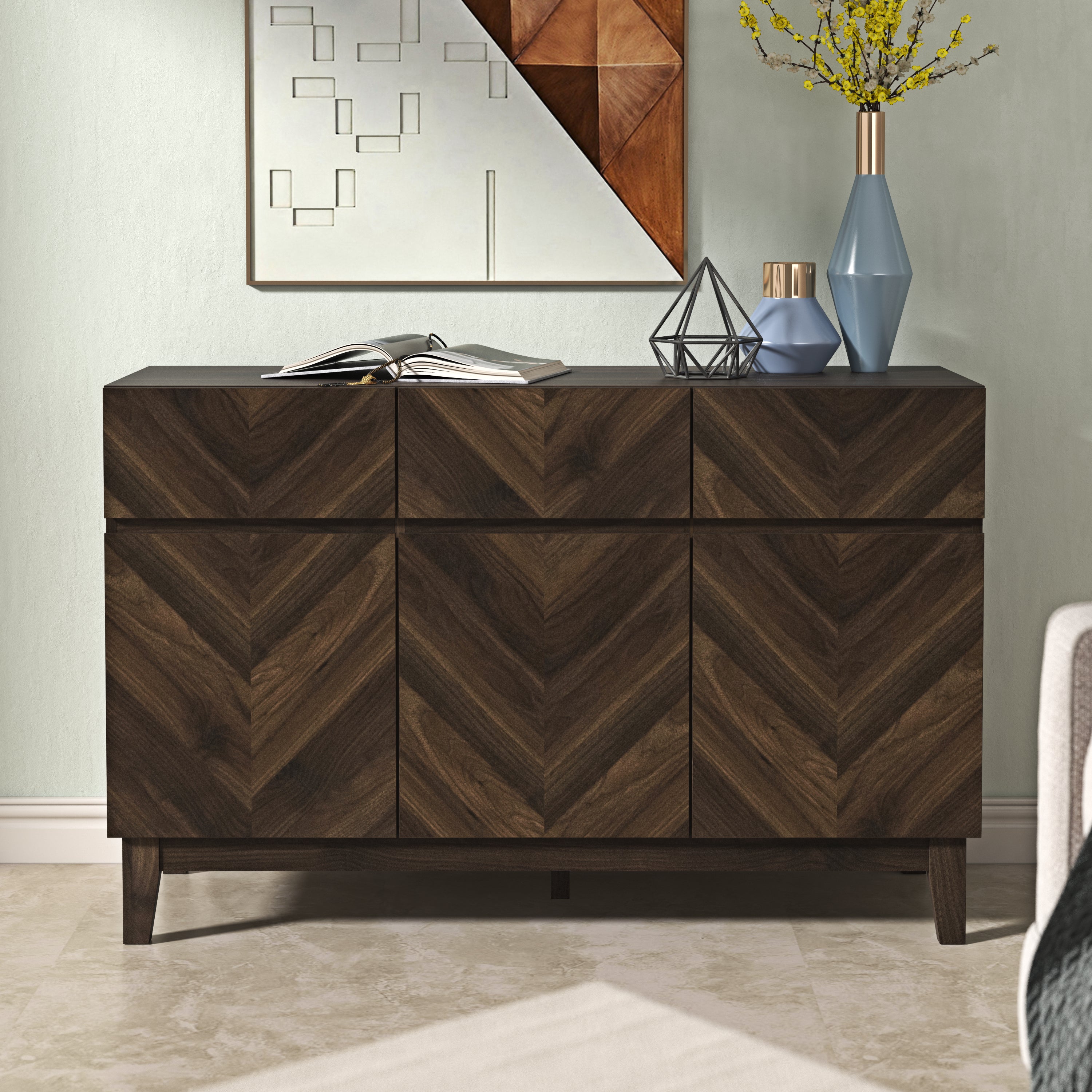 Camborne Large Sideboard Walnut