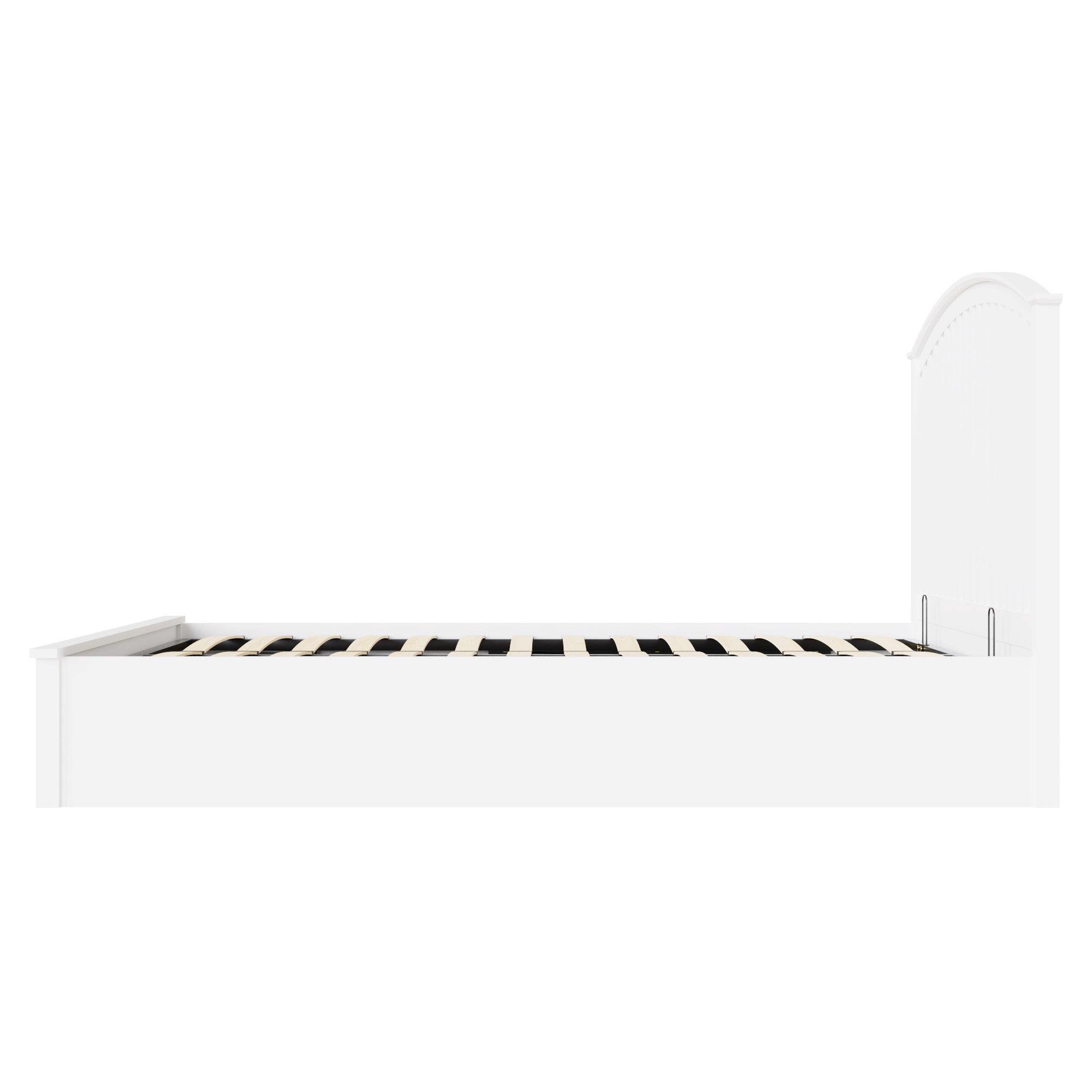 Madrid Wooden Ottoman Bed White