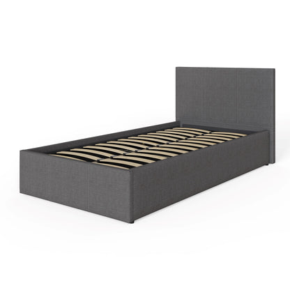 End Lift Ottoman Bed Grey
