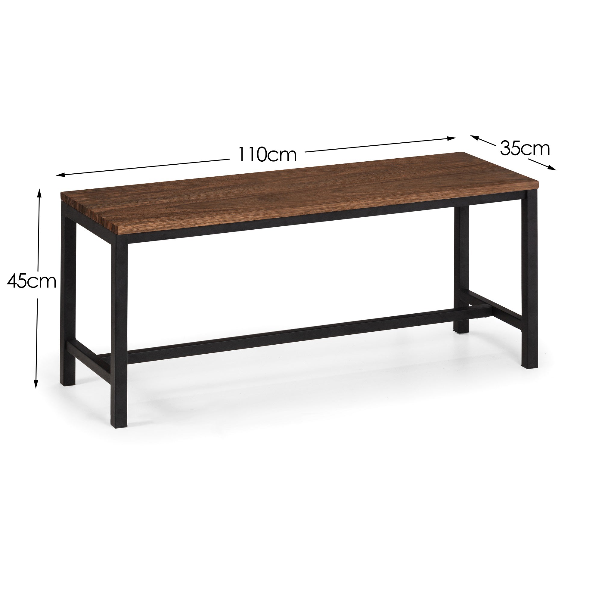 Tribeca Bench - Walnut