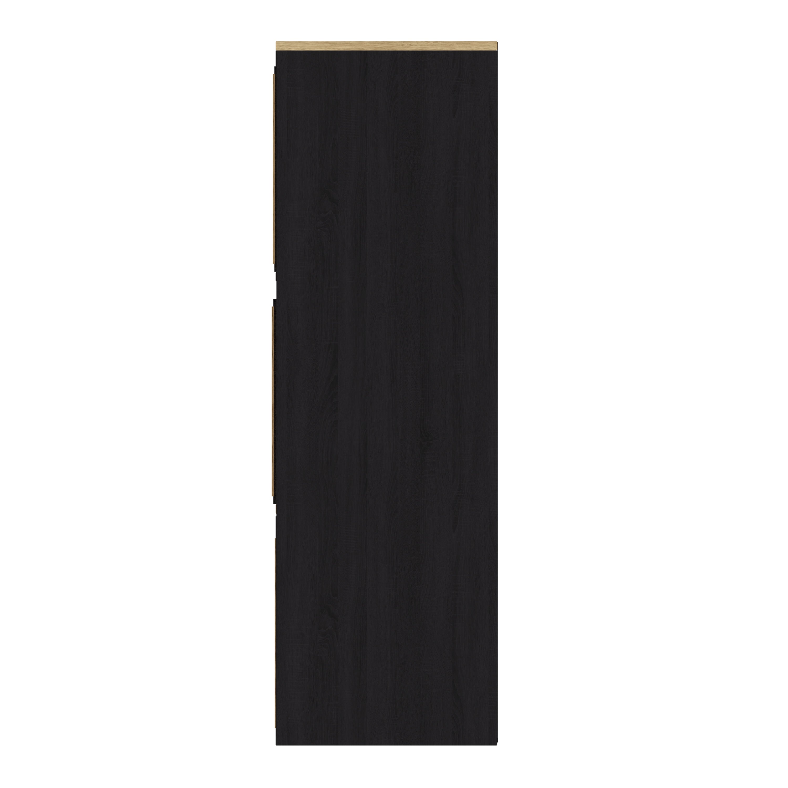 Kube 3X3 Storage Kube Black/Medium Oak