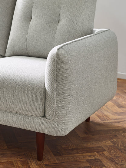 Remy 2 Seater Light Grey Fabric Sofa