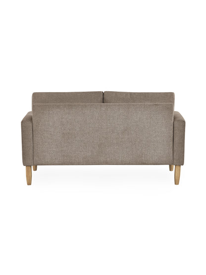 Daisy Coyote Grey Chenille Upholstered Compact 2 Seater Sofa