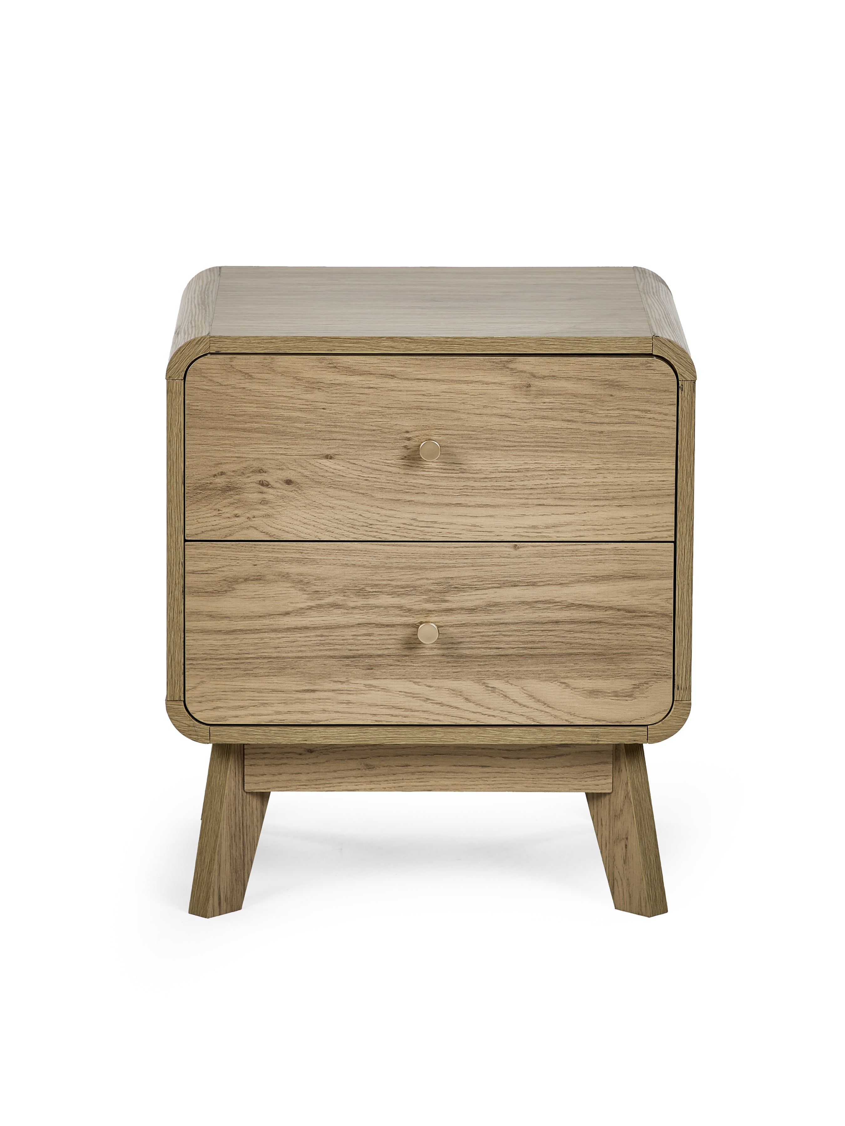 Ingrid 2 Drawer Bedside Oak