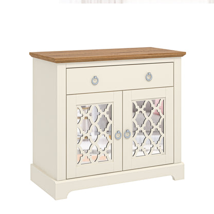 Honiton 2 Door 1 Drawer Sideboard Ivory