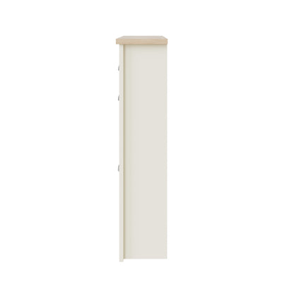Lancaster 2Dr 1Drw Shoe Cabinet Cream