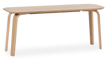 Kaito Oak Curved Leg Bench