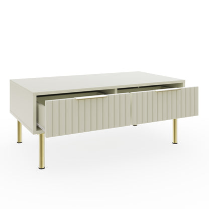 Nervata Coffee Table Ivory