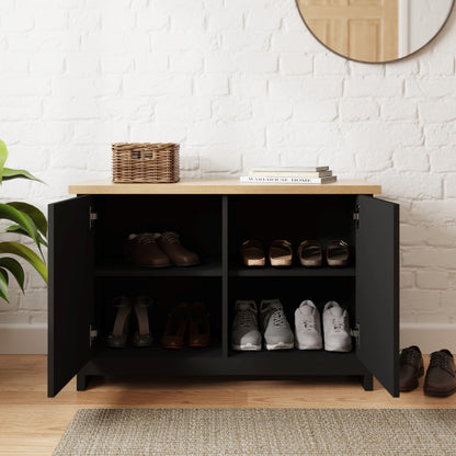 Lancaster Shoe Storage Black