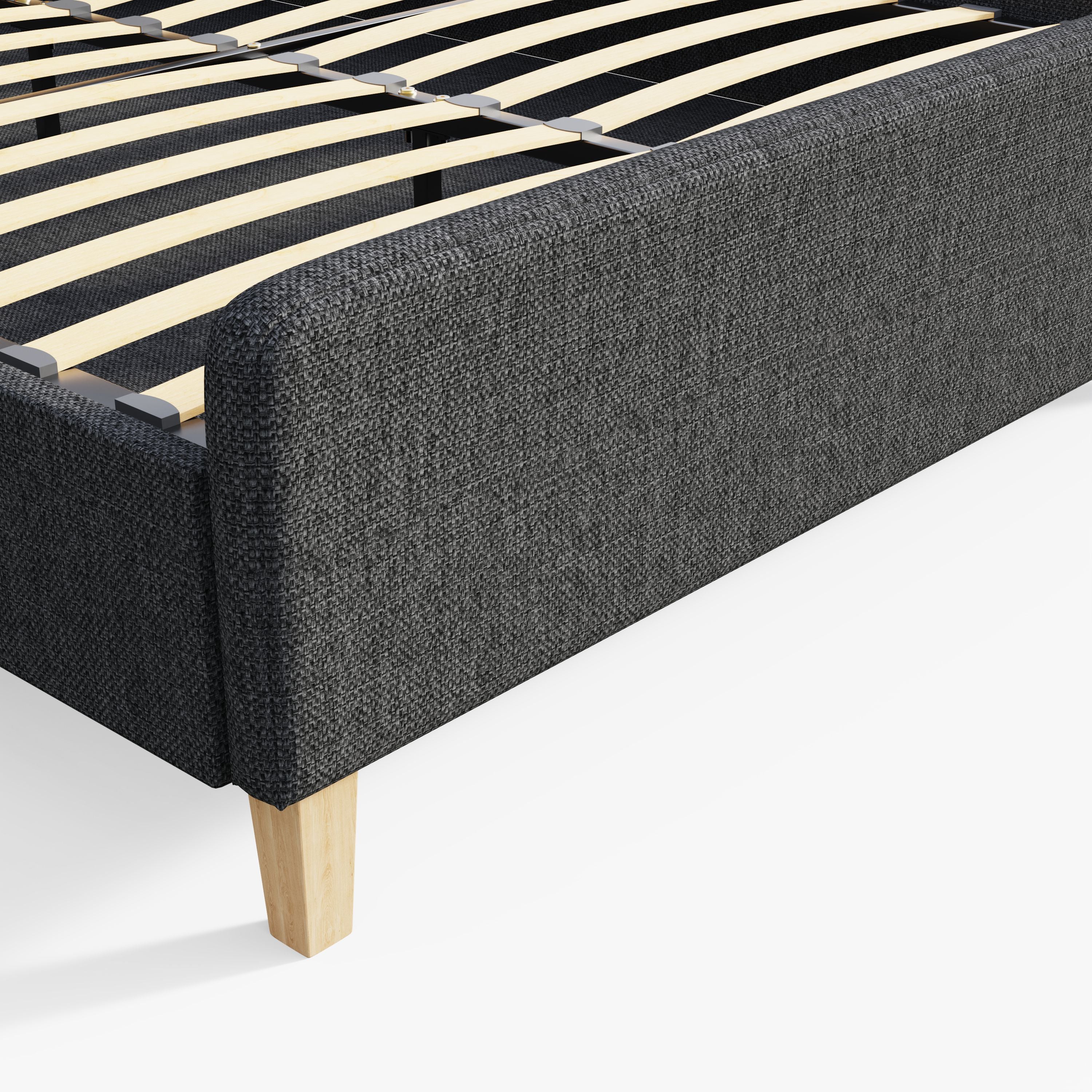 Ashbourne Fabric Upholstered Bed Grey