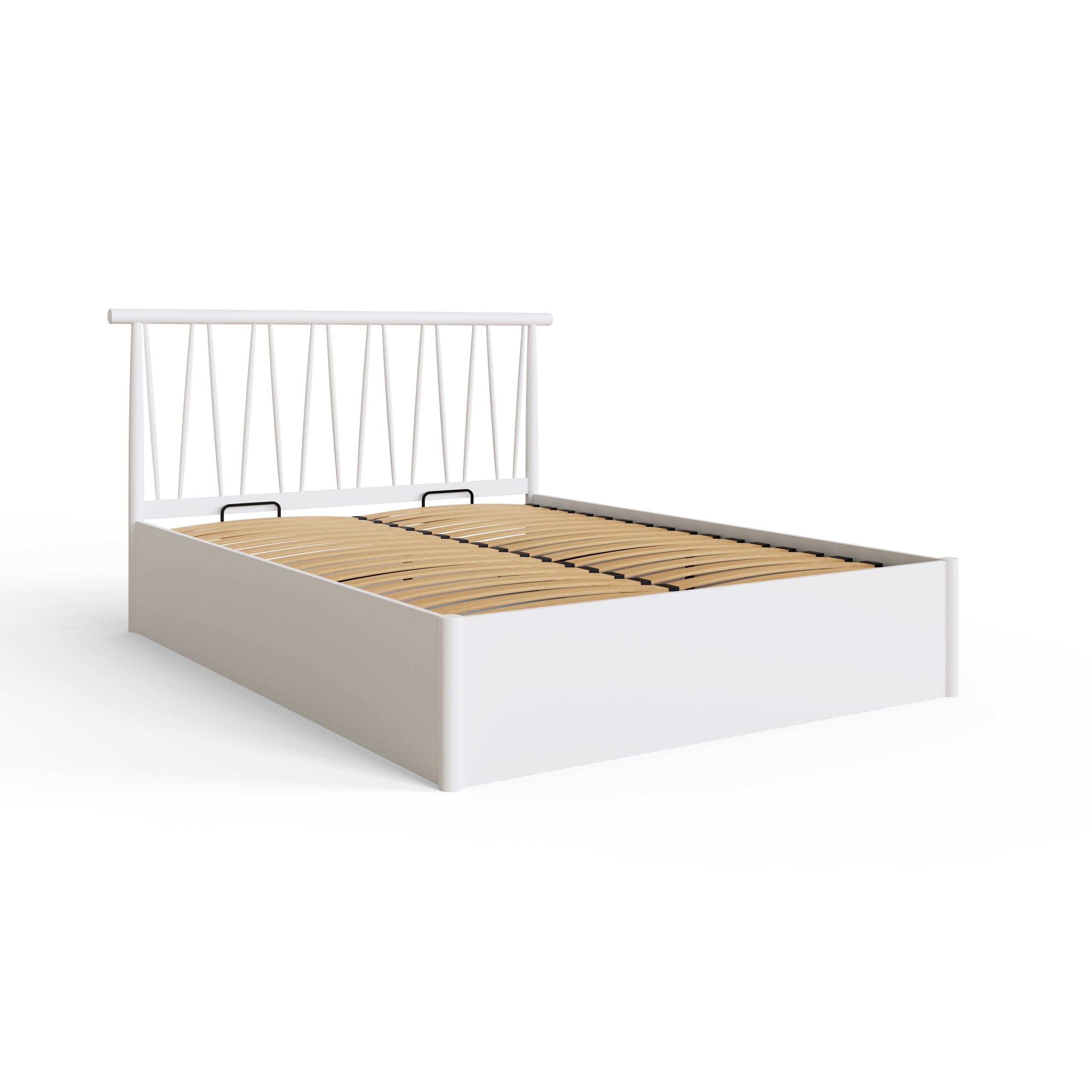 Fusum Spindle Ottoman Bed - White